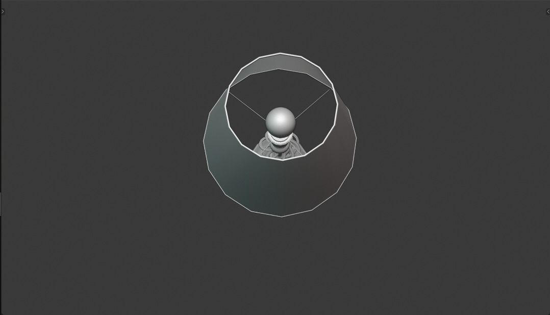 High-quality 3D Bedroom Table Lamp - PBR Model 3D model_13