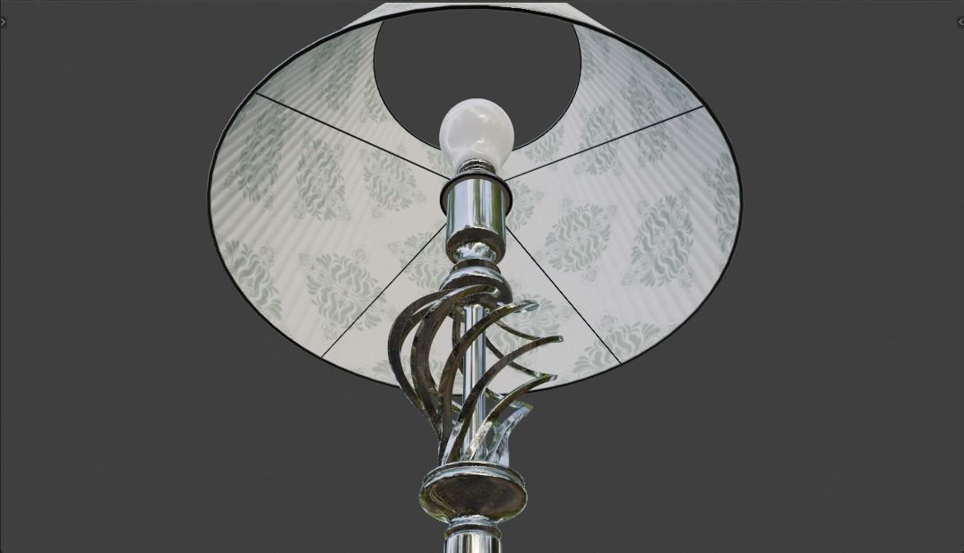 High-quality 3D Bedroom Table Lamp - PBR Model 3D model_24