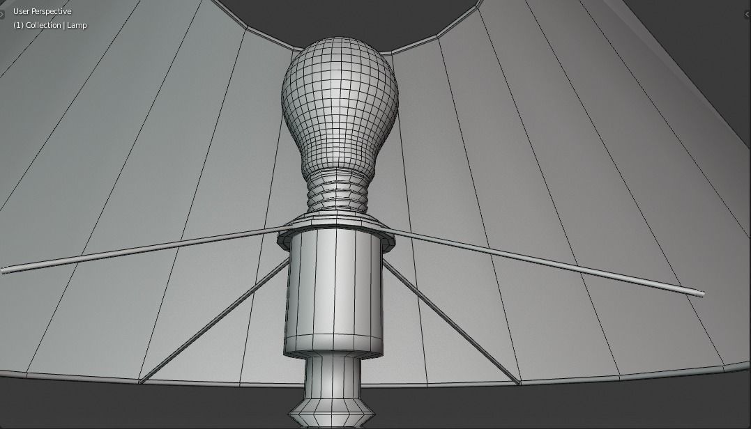 High-quality 3D Bedroom Table Lamp - PBR Model 3D model_17