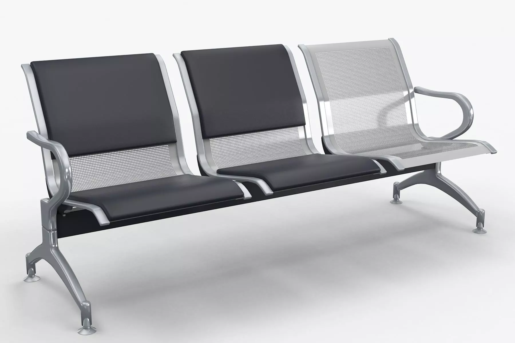 Waiting chair 3 Seats  3D model_0