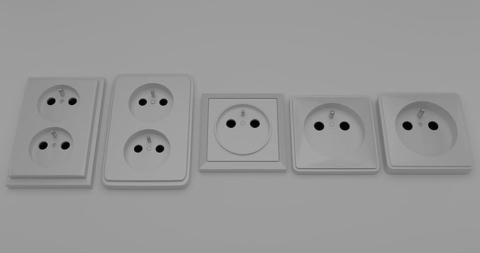 Jack plugs Free low-poly 3D model