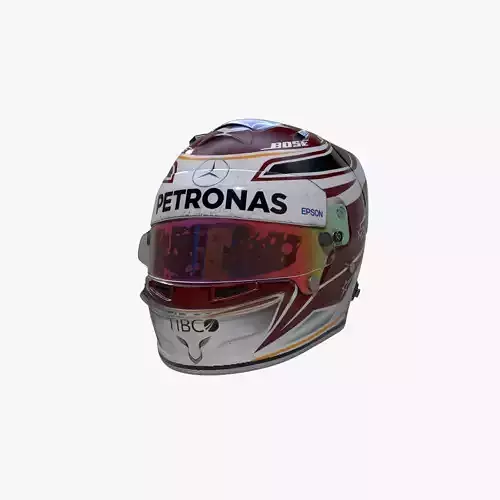 Hamilton helmet 2019 Low-poly 3D model