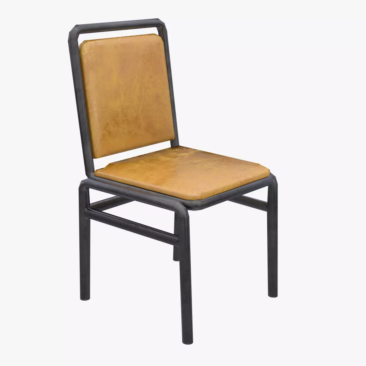 Dining Chair Low-poly 3D model_0