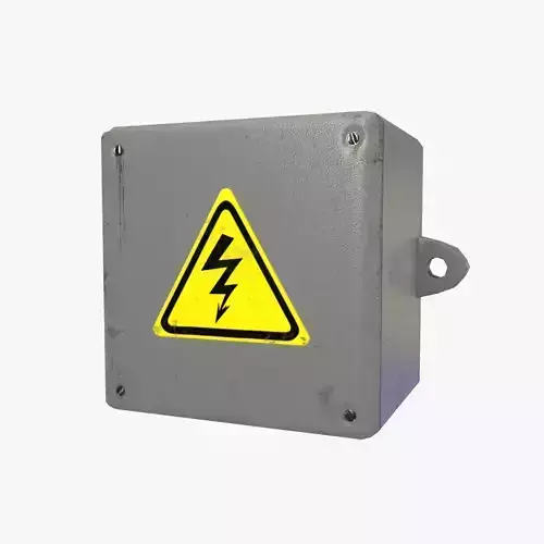 Electrical Box Low-poly 3D model