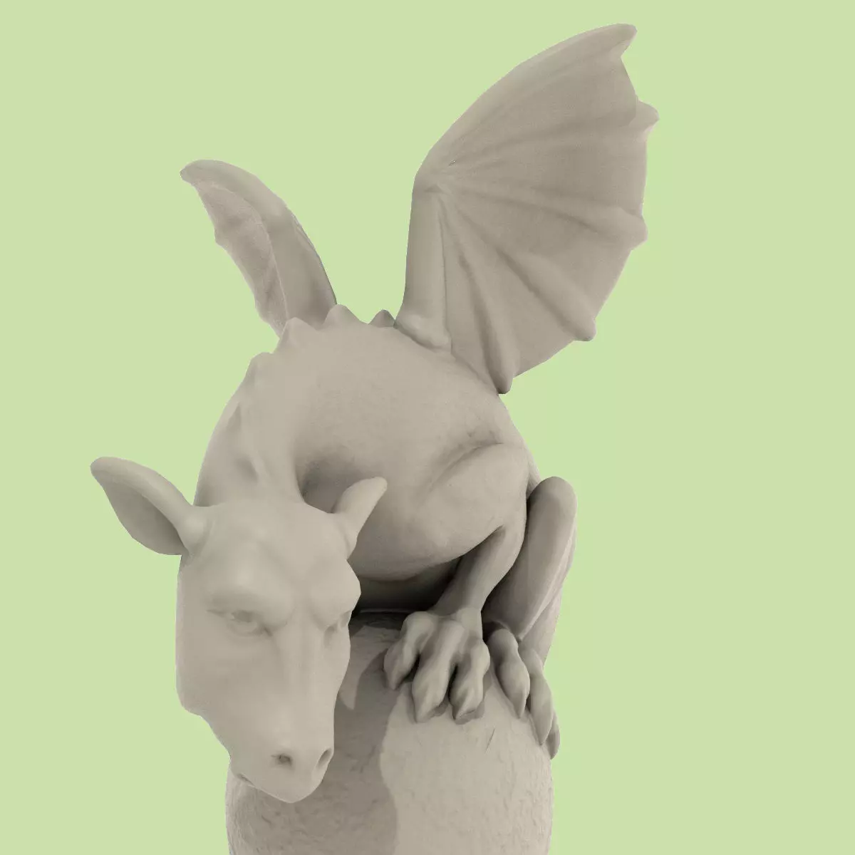 Dragon Statuette A 3D print model_0