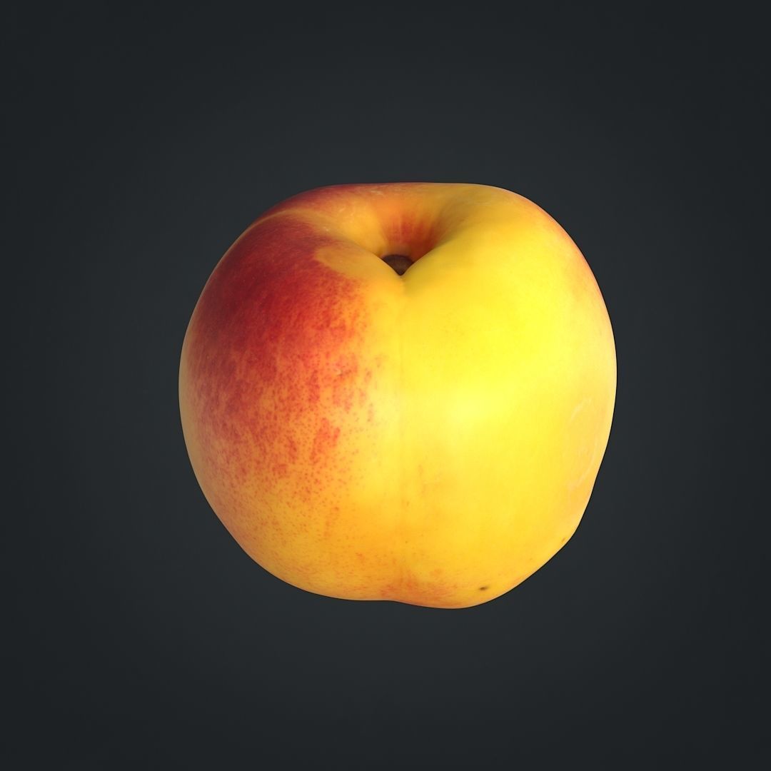 Nectarines pack Midpoly 3D model_2