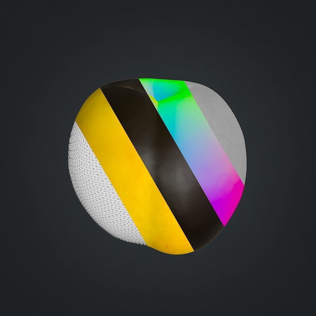 Nectarines pack Low-poly 3D model_15