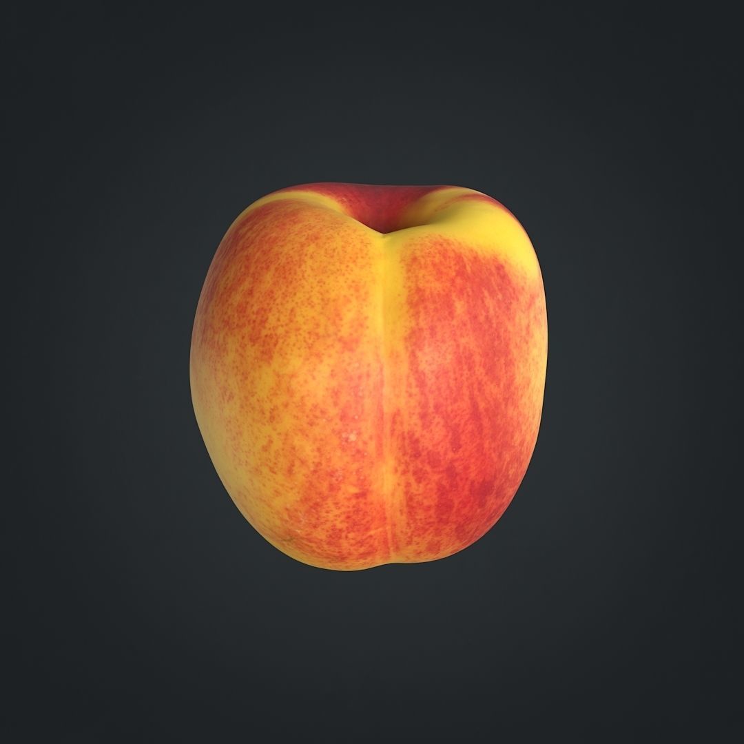 Nectarines pack Low-poly 3D model_9