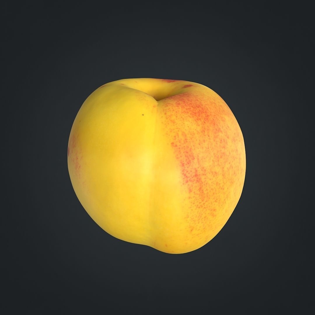 Nectarines pack Low-poly 3D model_10