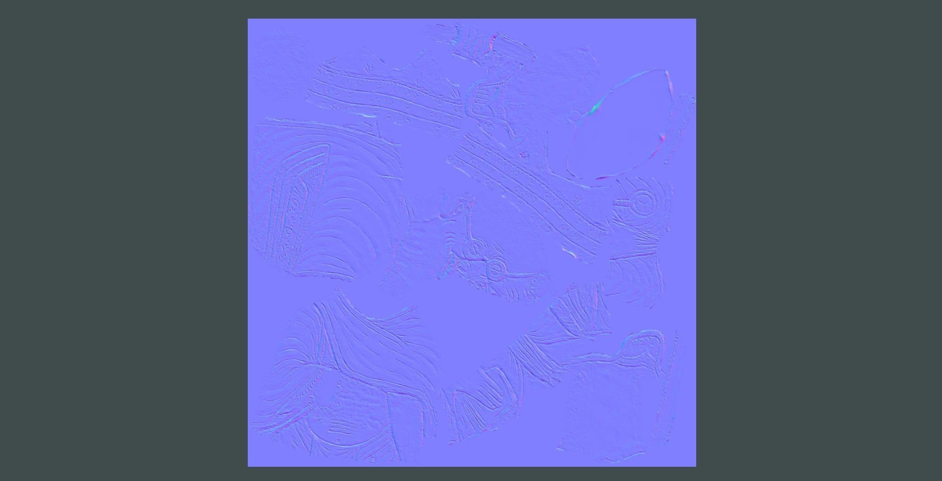 Wooden Gandhi Low-poly 3D model_31