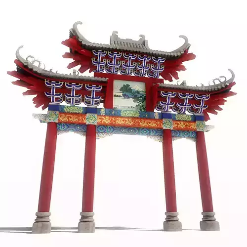 Torii -  traditional shintoist gate 3D model