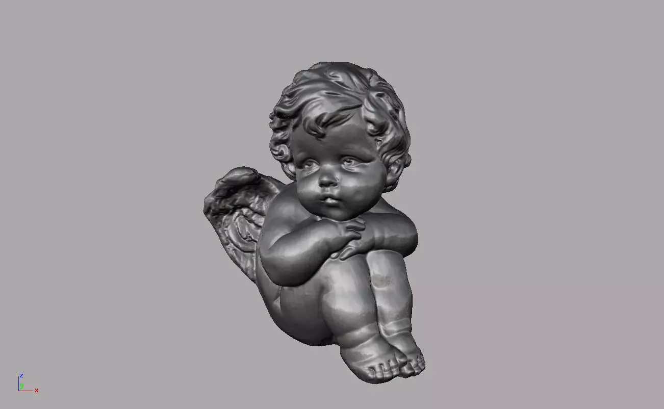 Angel baby 3D print model