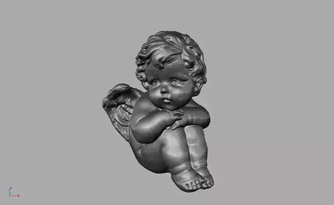 Angel baby 3D print model