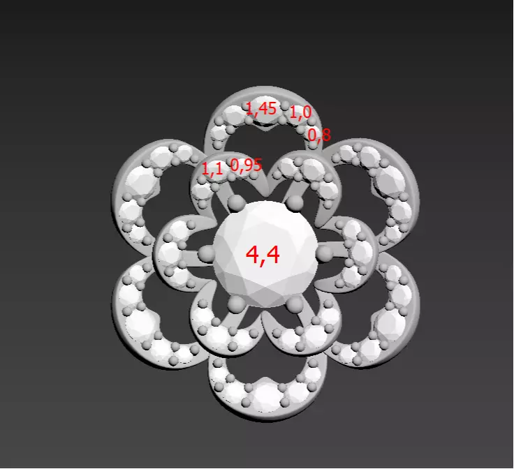 190807 SE flower 3D print model