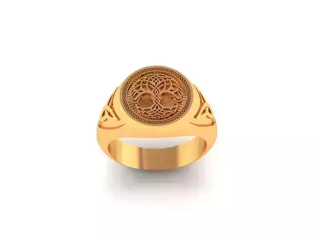 Viking tree of life ring stl
