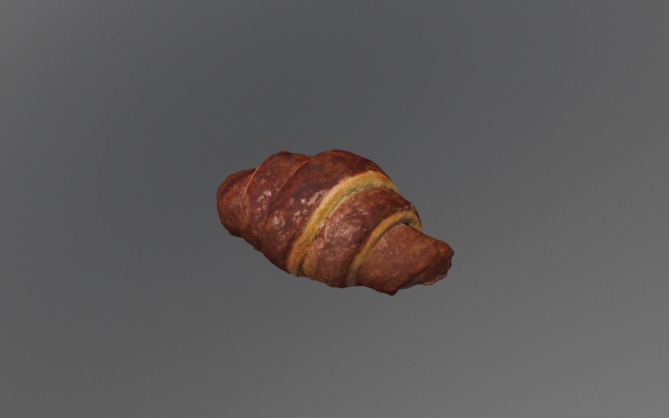 Croissant 3D model_4