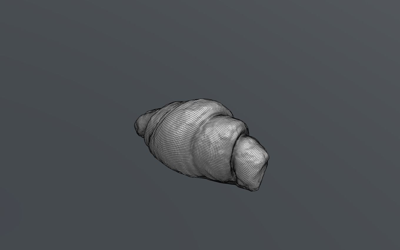 Croissant 3D model_9