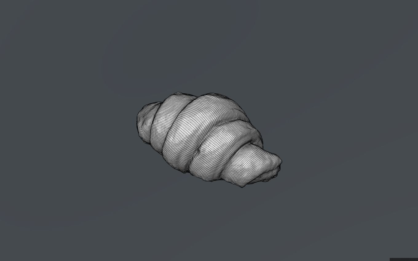 Croissant 3D model_7