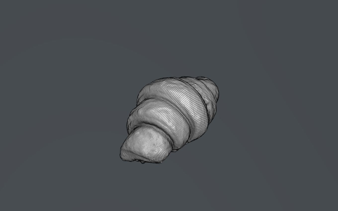 Croissant 3D model_6