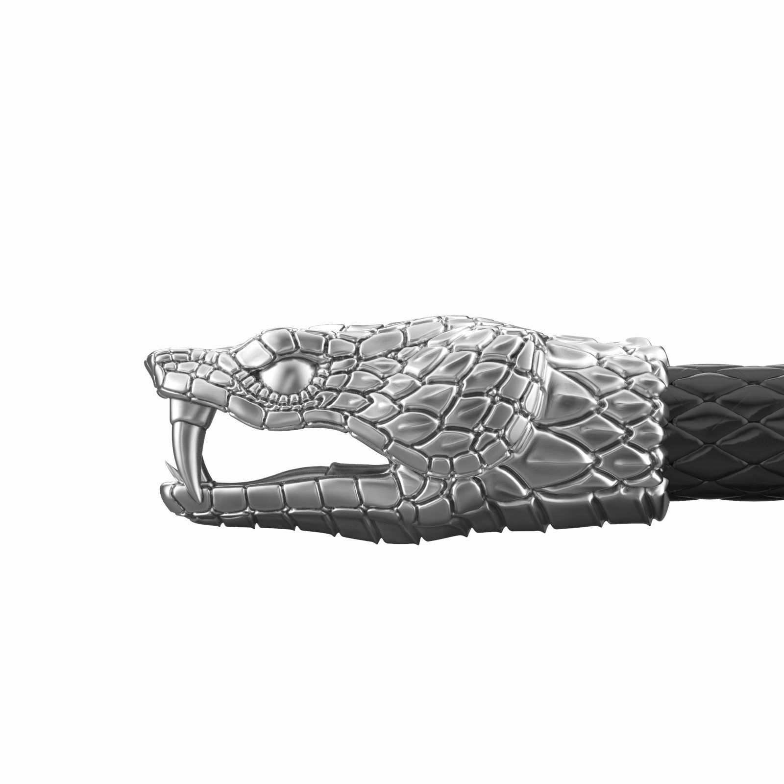 End pieces for bracelets Snake 5 mm 3D print model_2