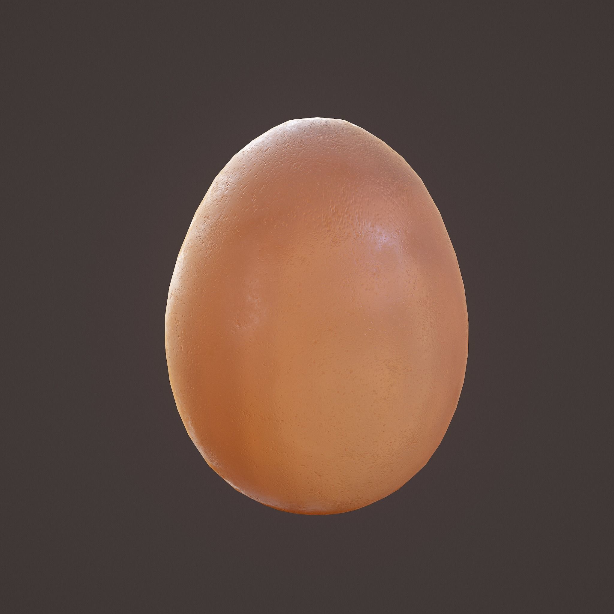 Brown Egg Free low-poly 3D model_5