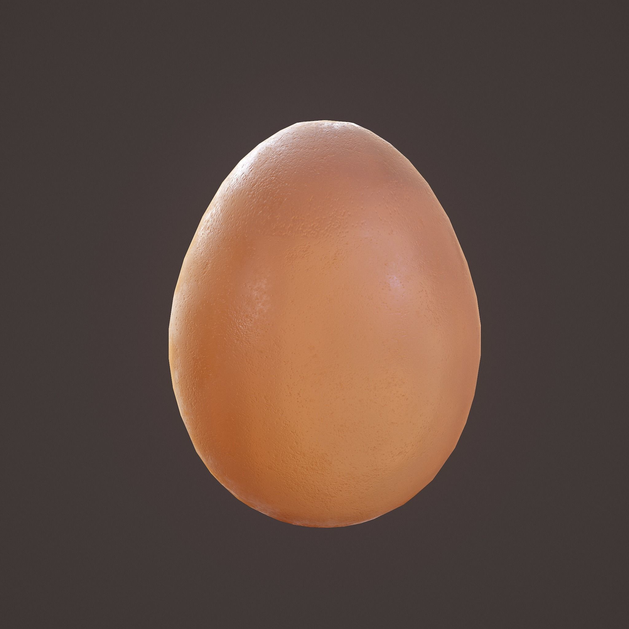 Brown Egg Free low-poly 3D model_2