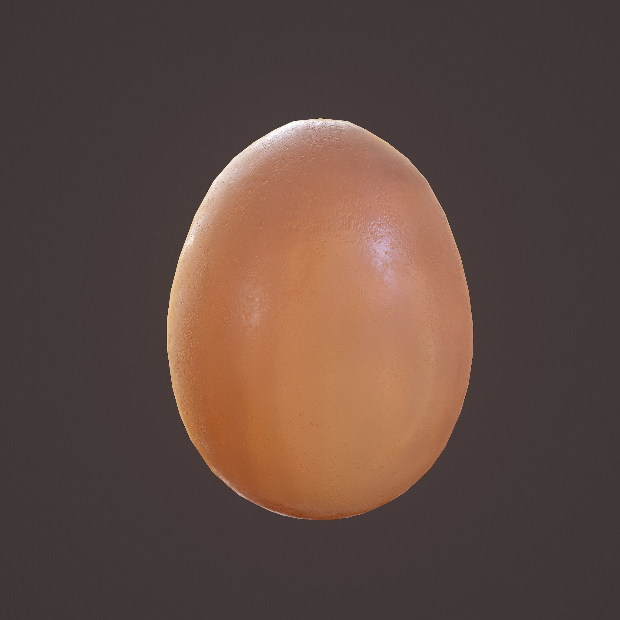 Brown Egg Free low-poly 3D model_3