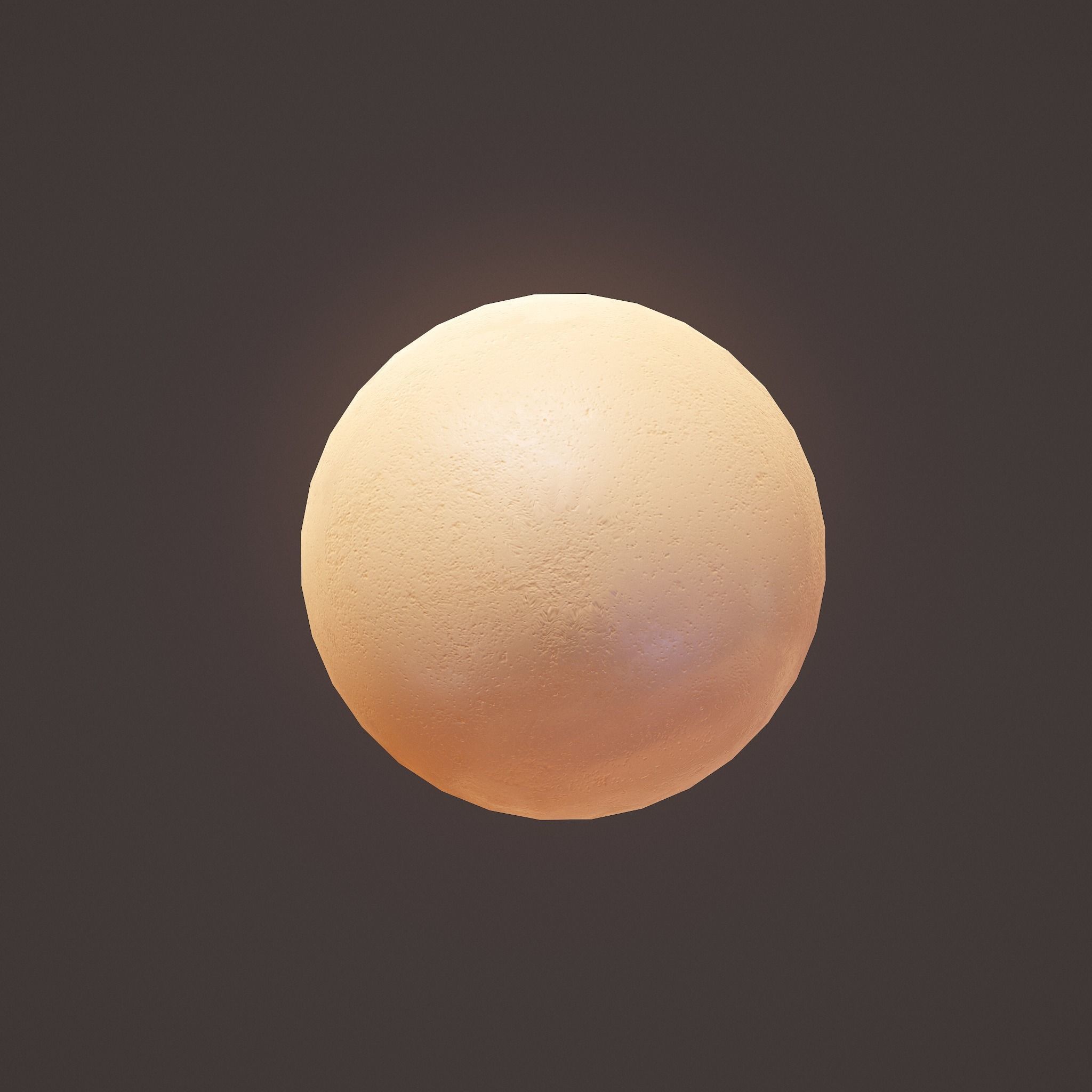 Brown Egg Free low-poly 3D model_6
