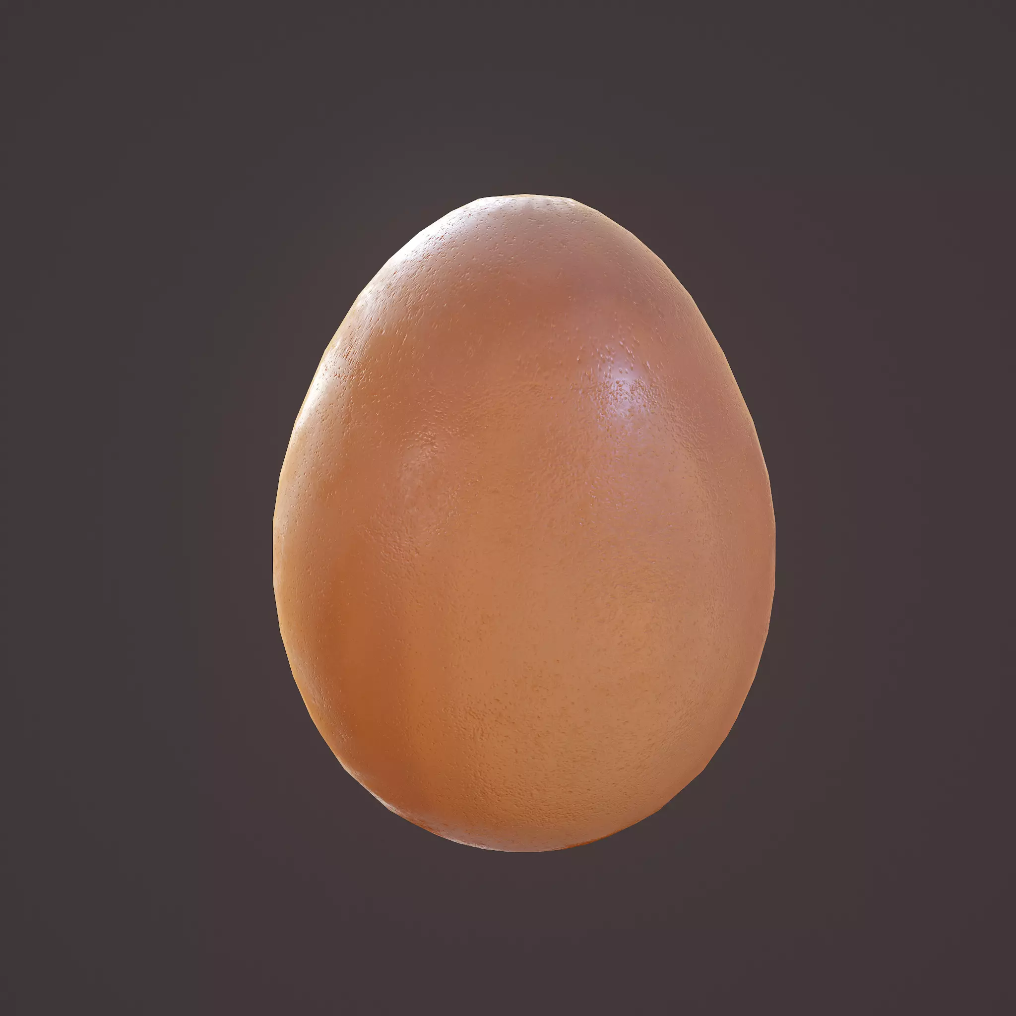 Brown Egg Free low-poly 3D model_0