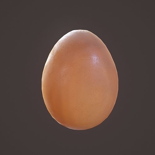 Brown Egg Free low-poly 3D model