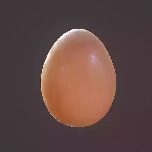 Brown Egg Free low-poly 3D model