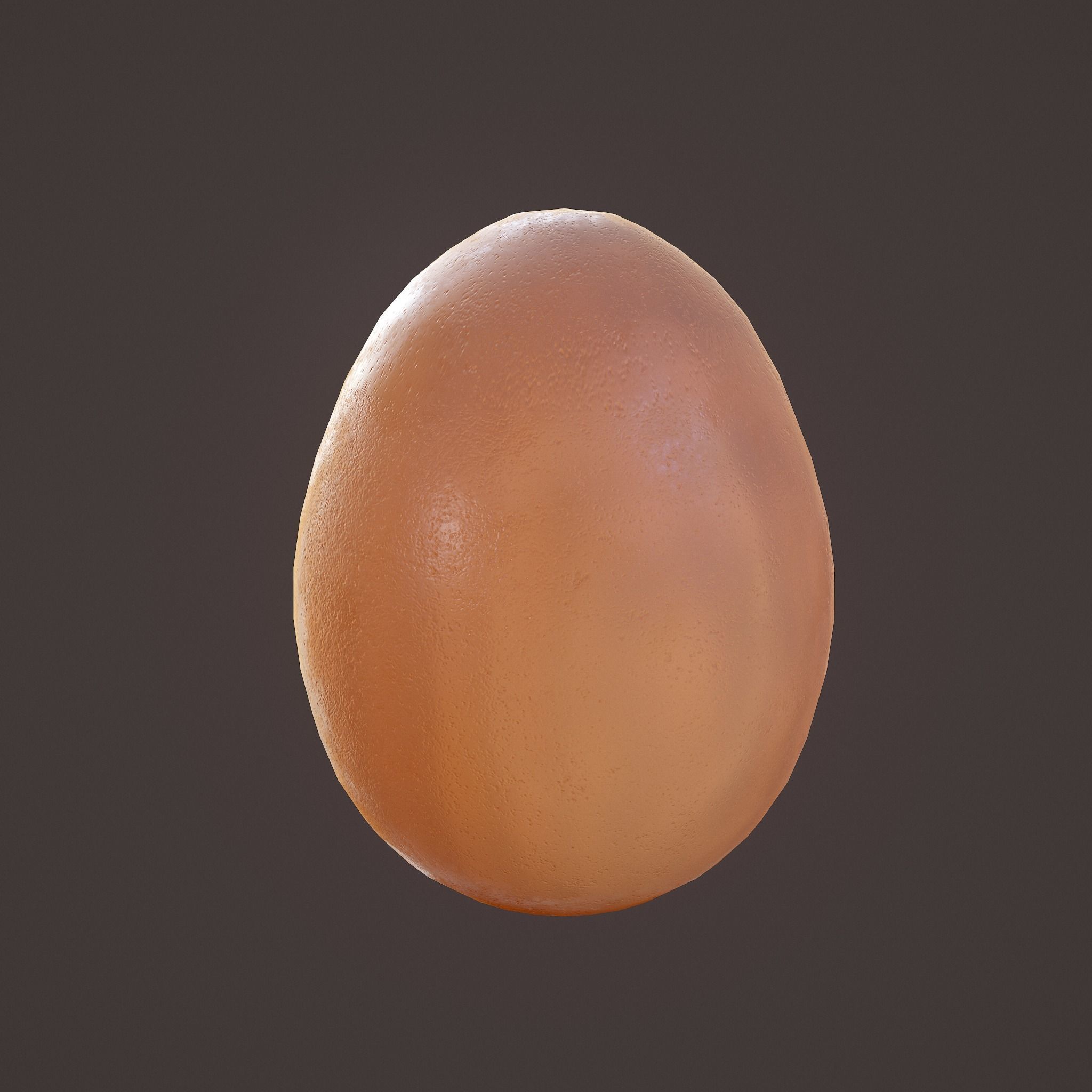 Brown Egg Free low-poly 3D model_4