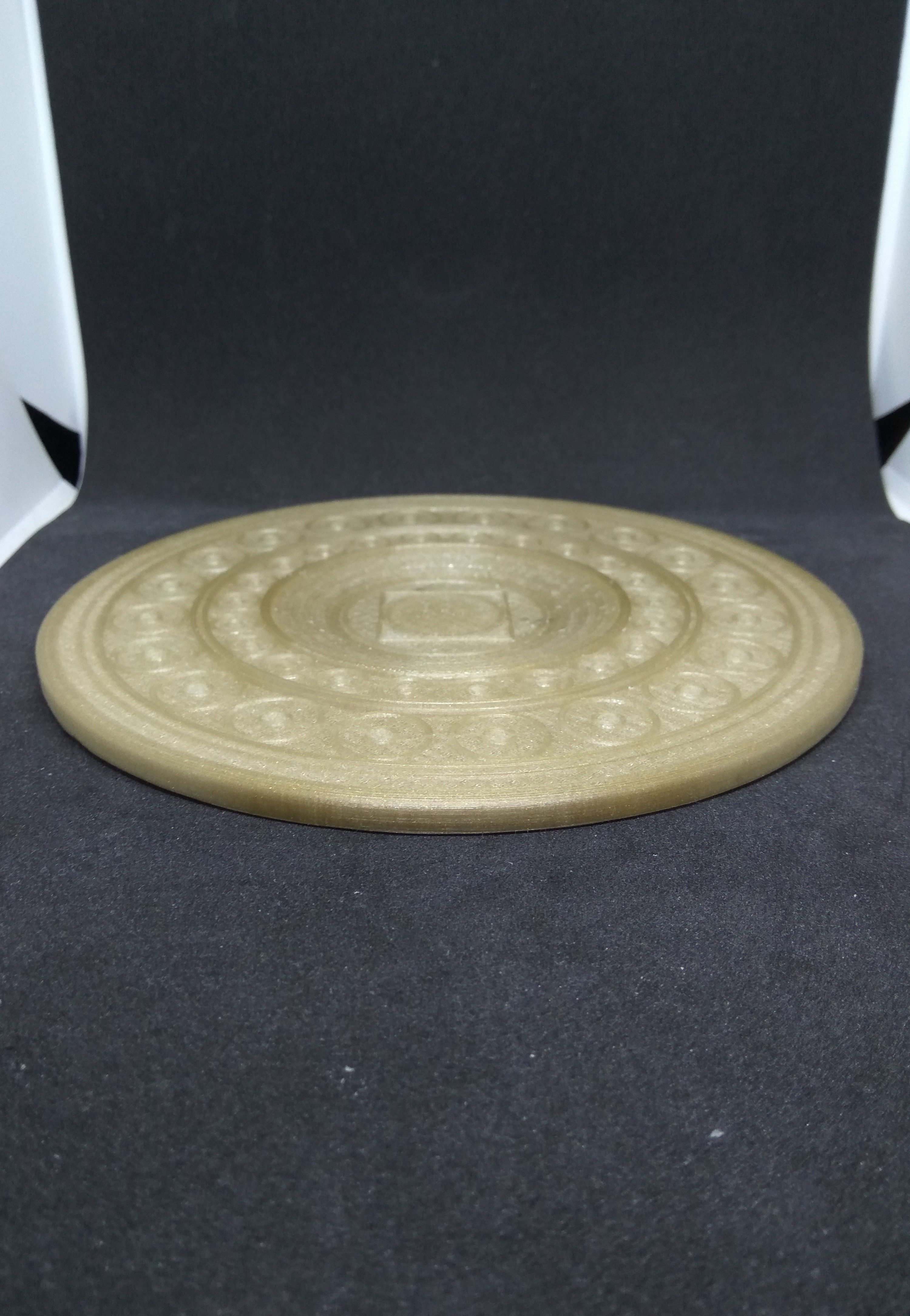 Freya belt buckle and coins from God of War 3D print model_7