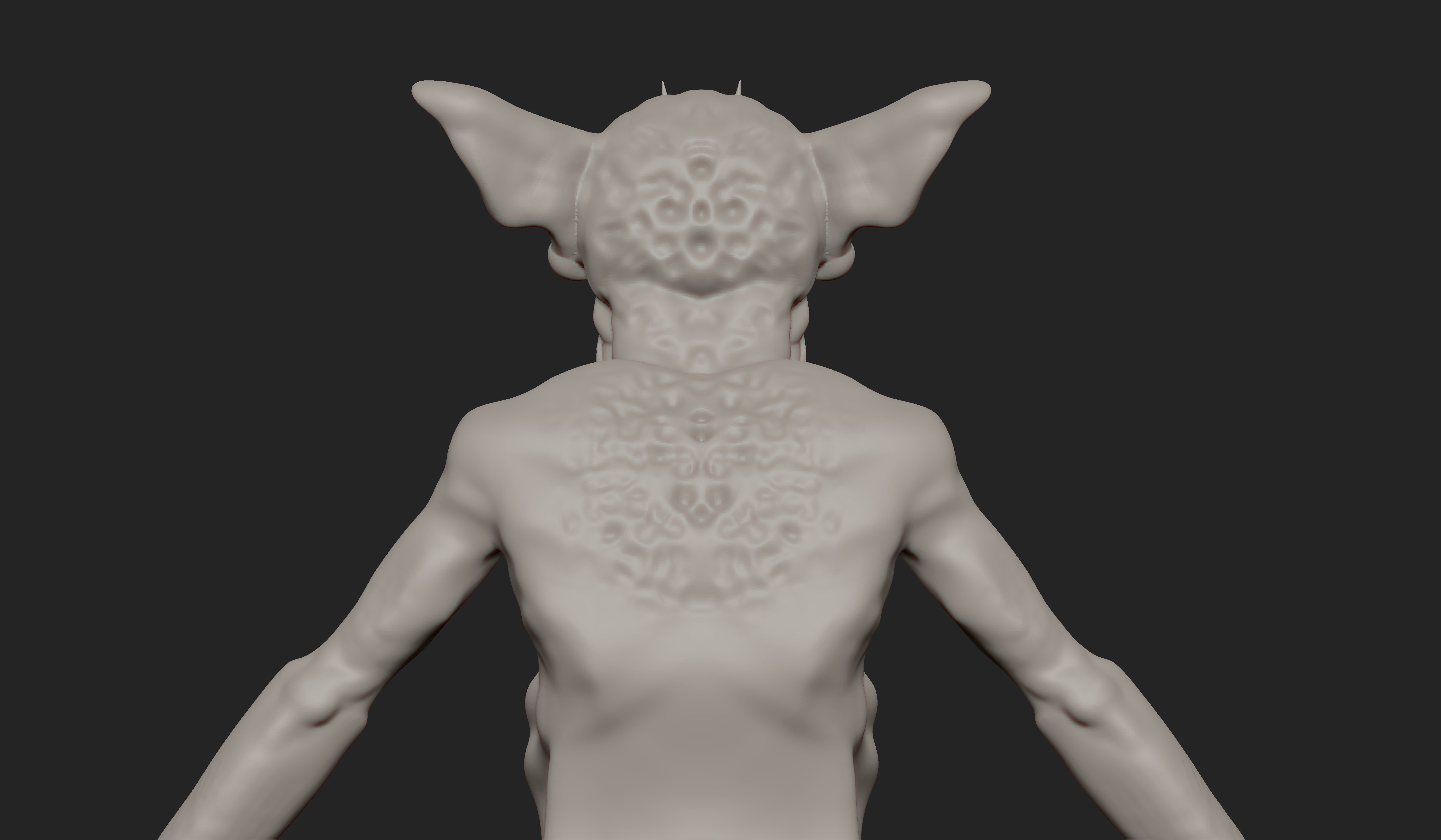 Goblin humanoid creature Low-poly 3D model_6