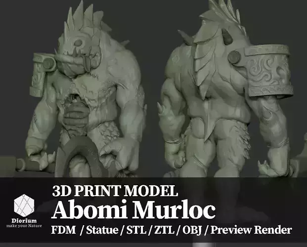 Murloc Abomination -  3D print model