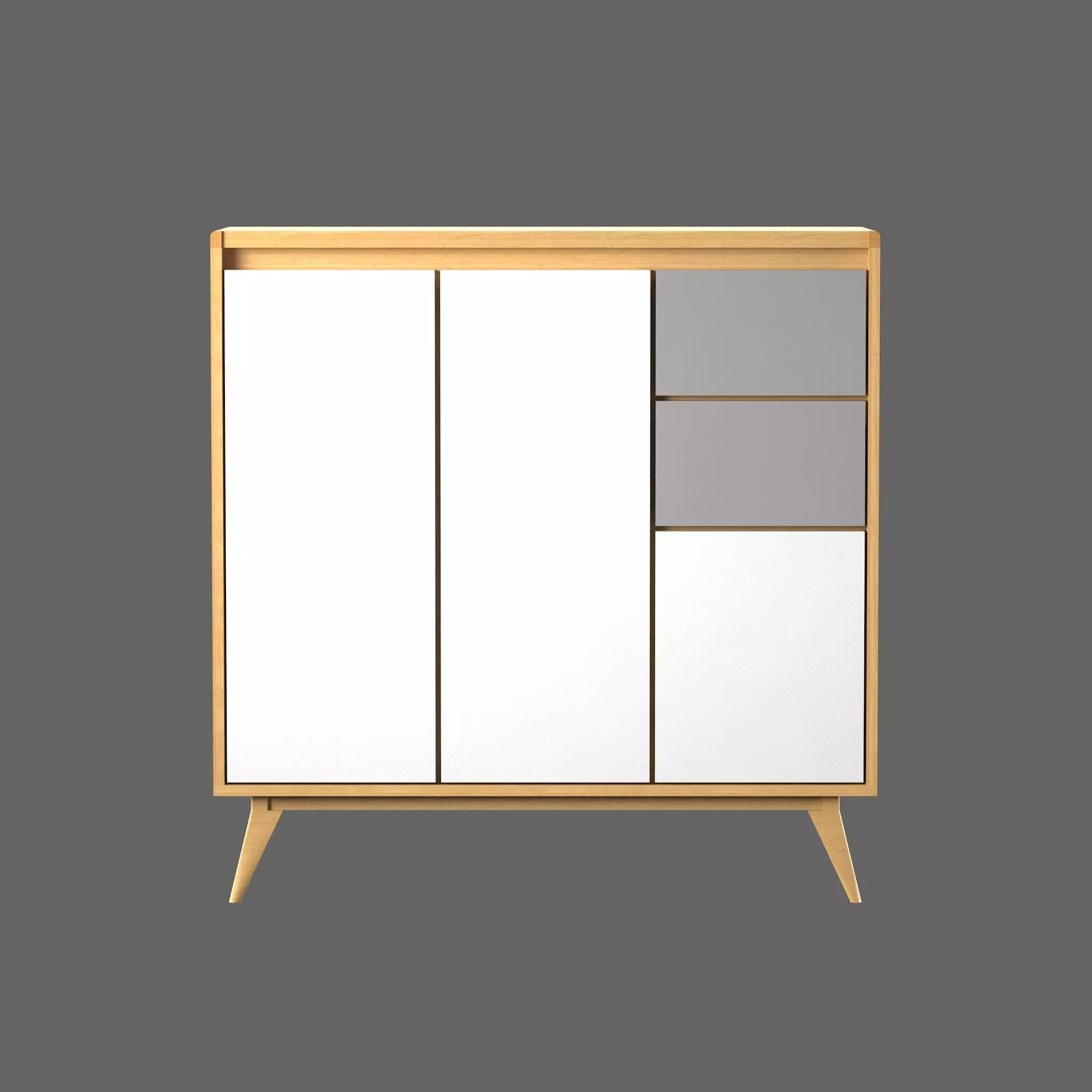 Alta Tall Sideboard Free 3D model