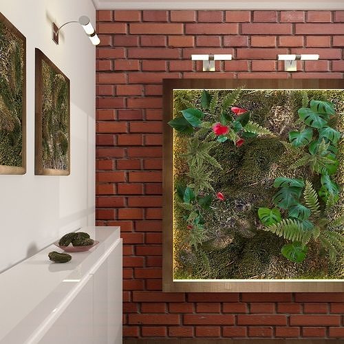 Vegetal wall Plant 3D model