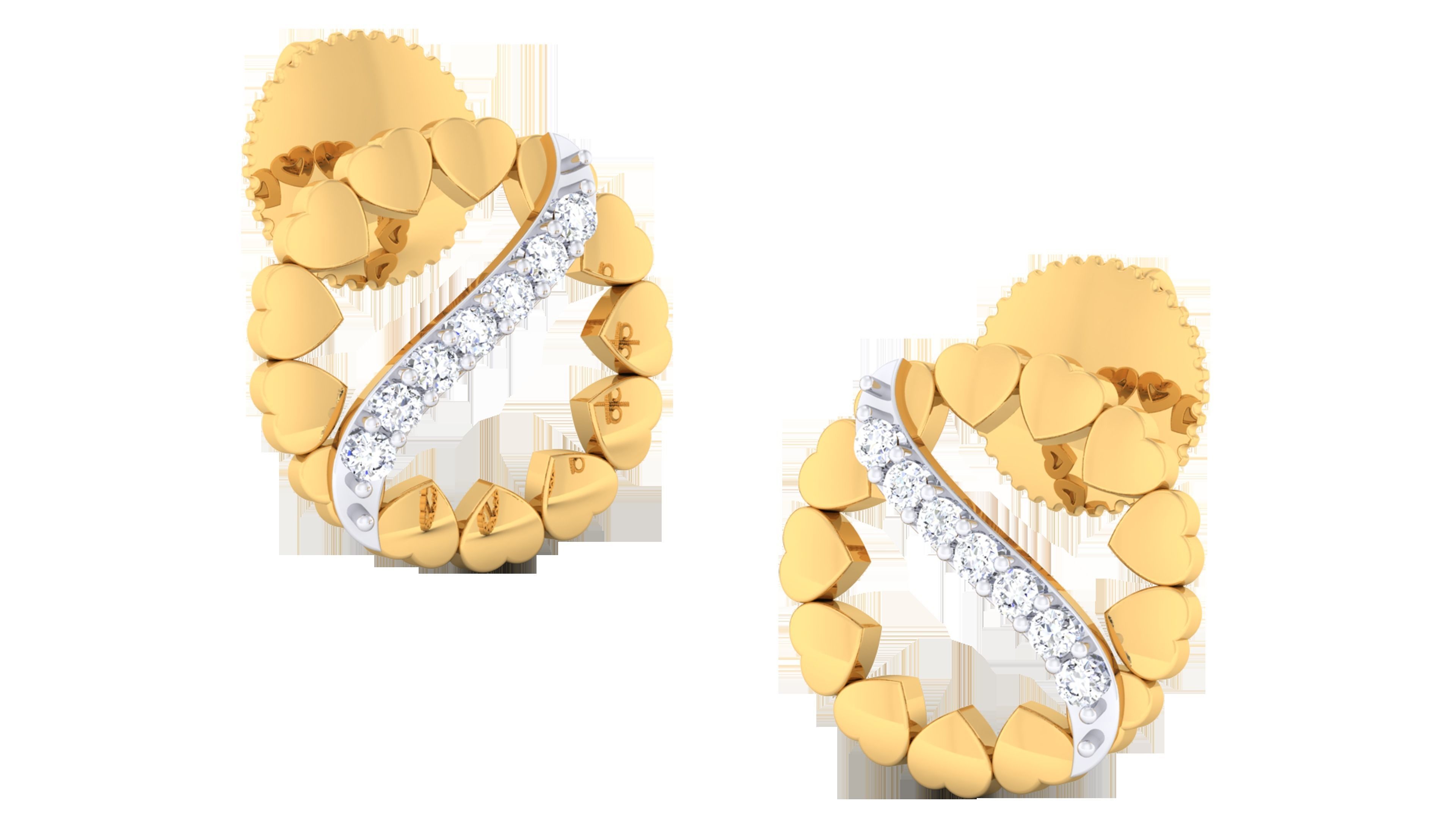 Women pendant-earrings set 3dm mgx render detail 3D print model 3D print model_4