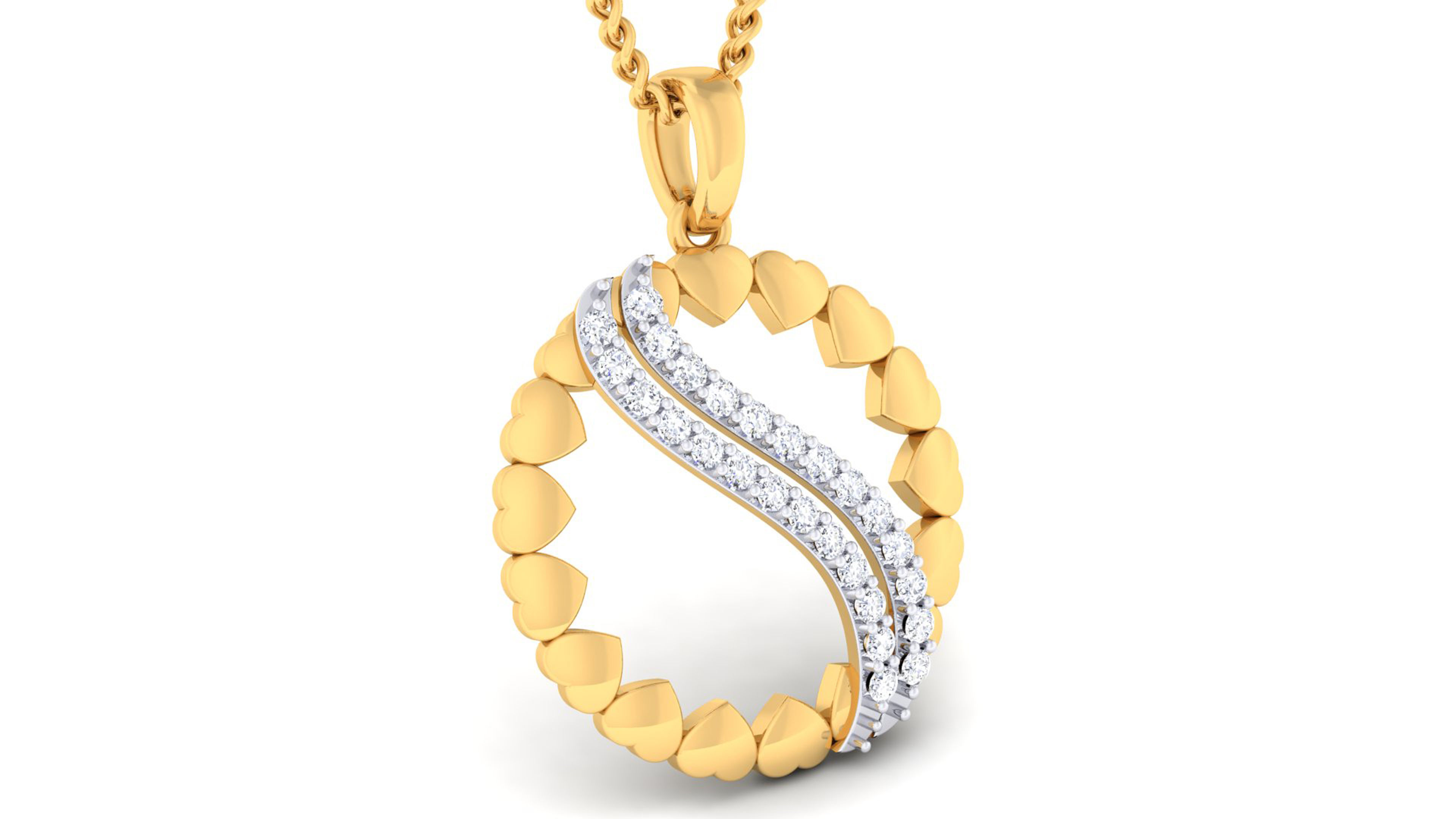 Women pendant-earrings set 3dm mgx render detail 3D print model 3D print model_6