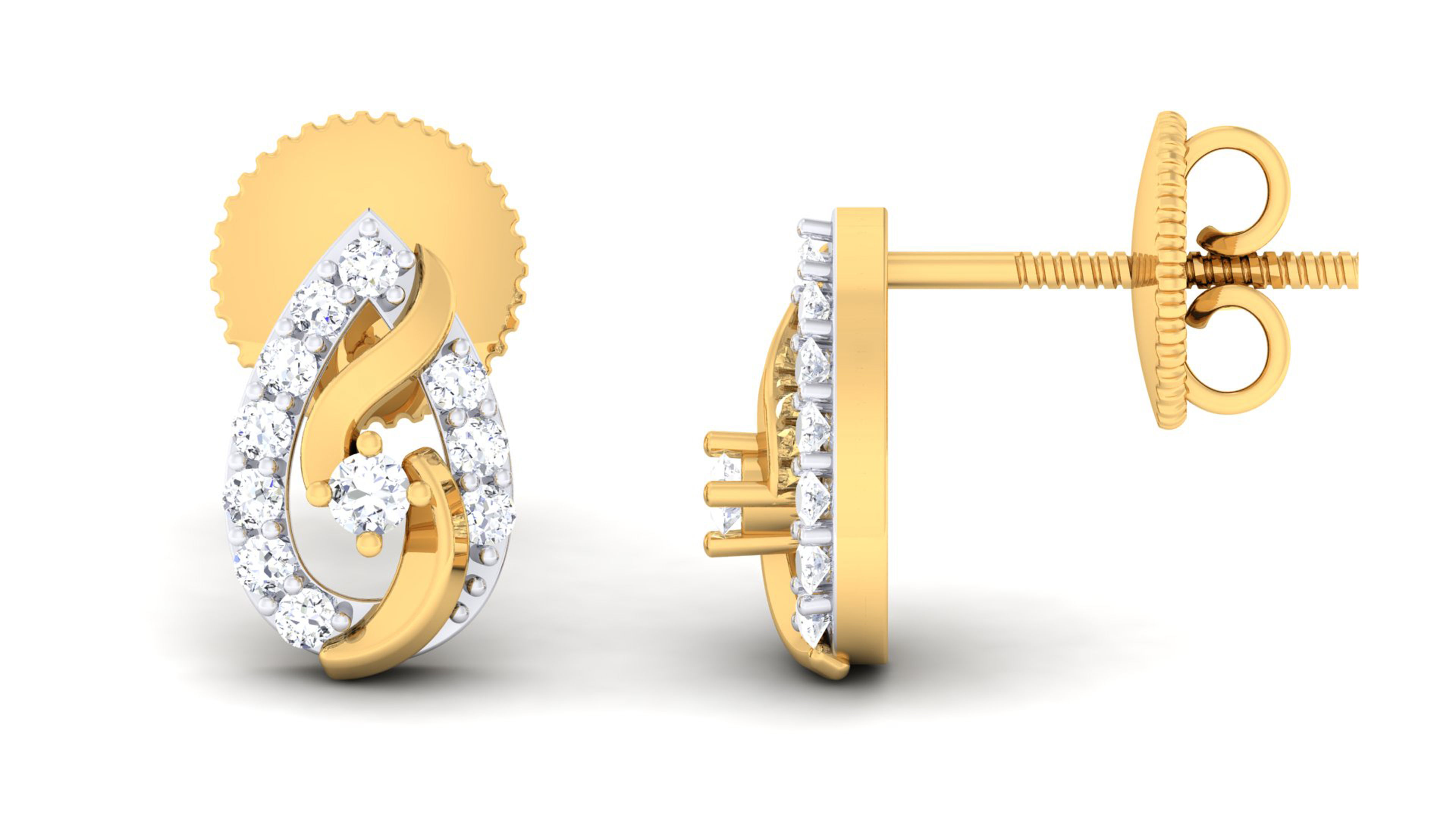 Women pendant-earrings set 3dm mgx render detail 3D print model 3D print model_3