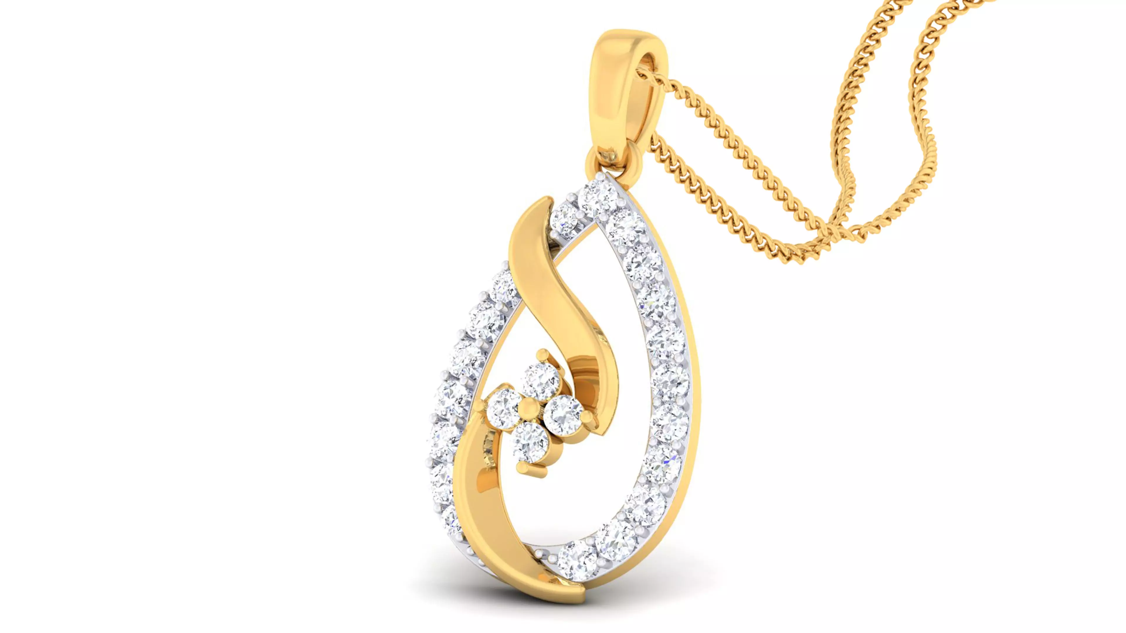 Women pendant-earrings set 3dm mgx render detail 3D print model 3D print model_0