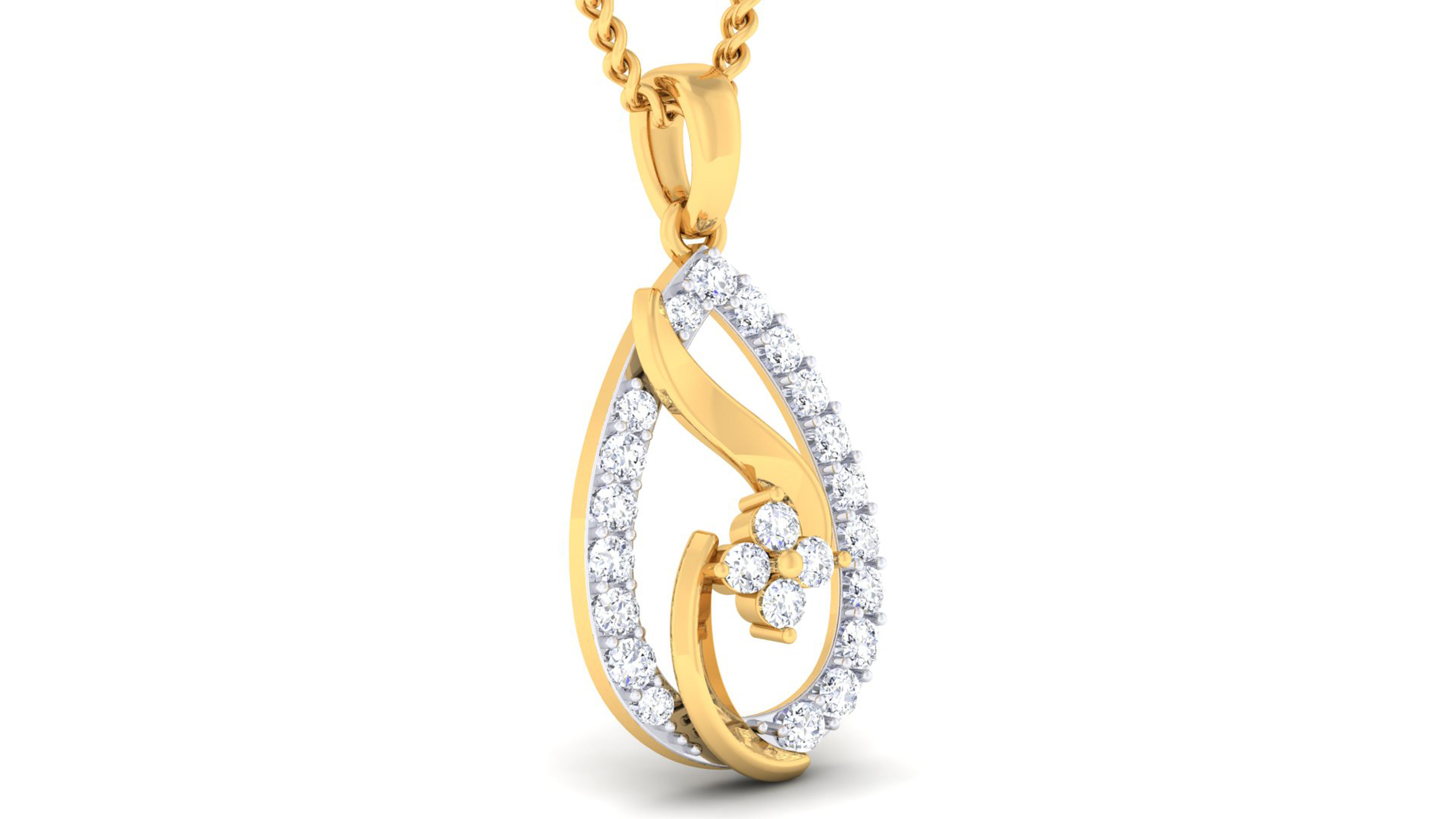 Women pendant-earrings set 3dm mgx render detail 3D print model 3D print model_7