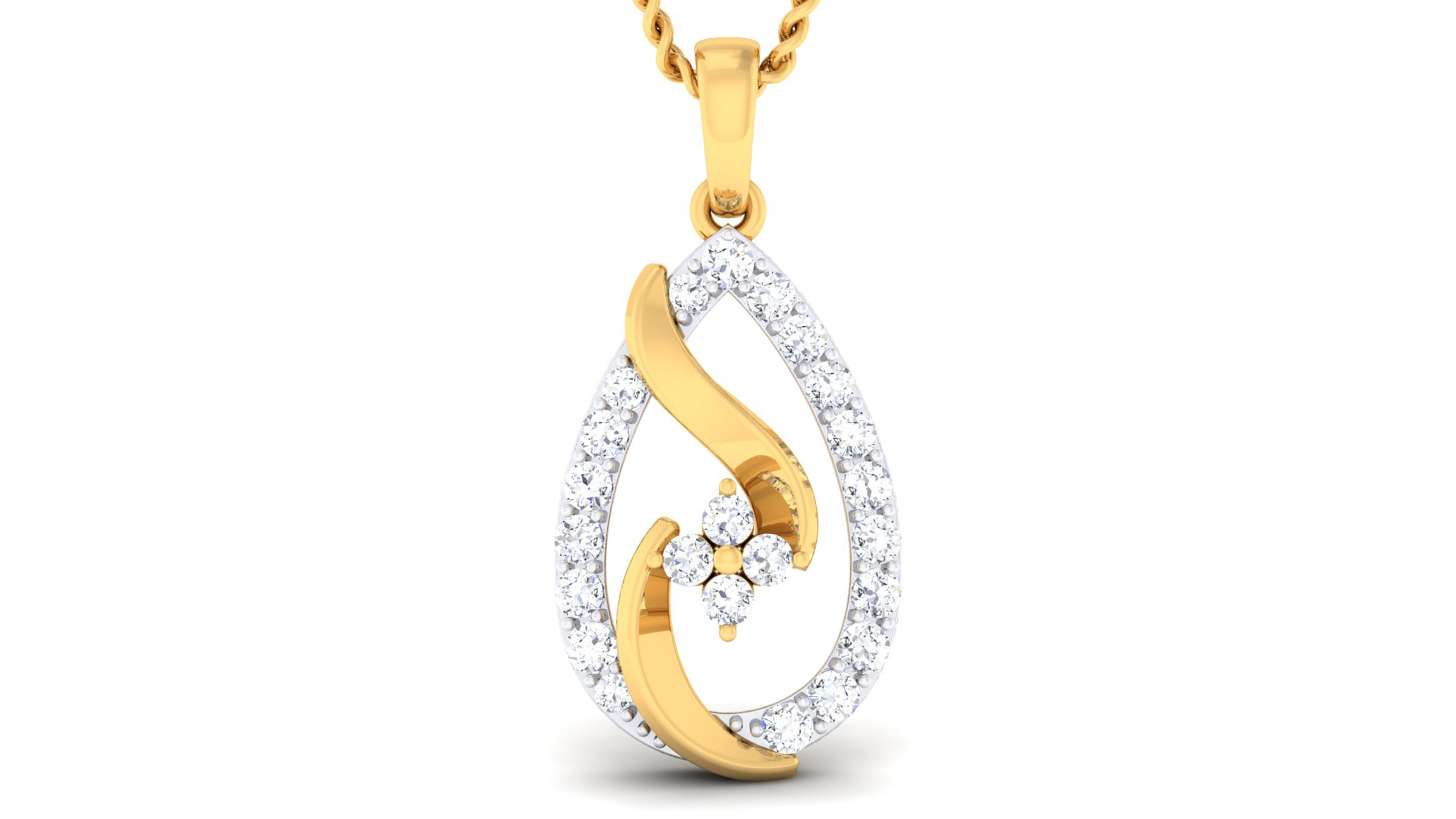 Women pendant-earrings set 3dm mgx render detail 3D print model 3D print model_6