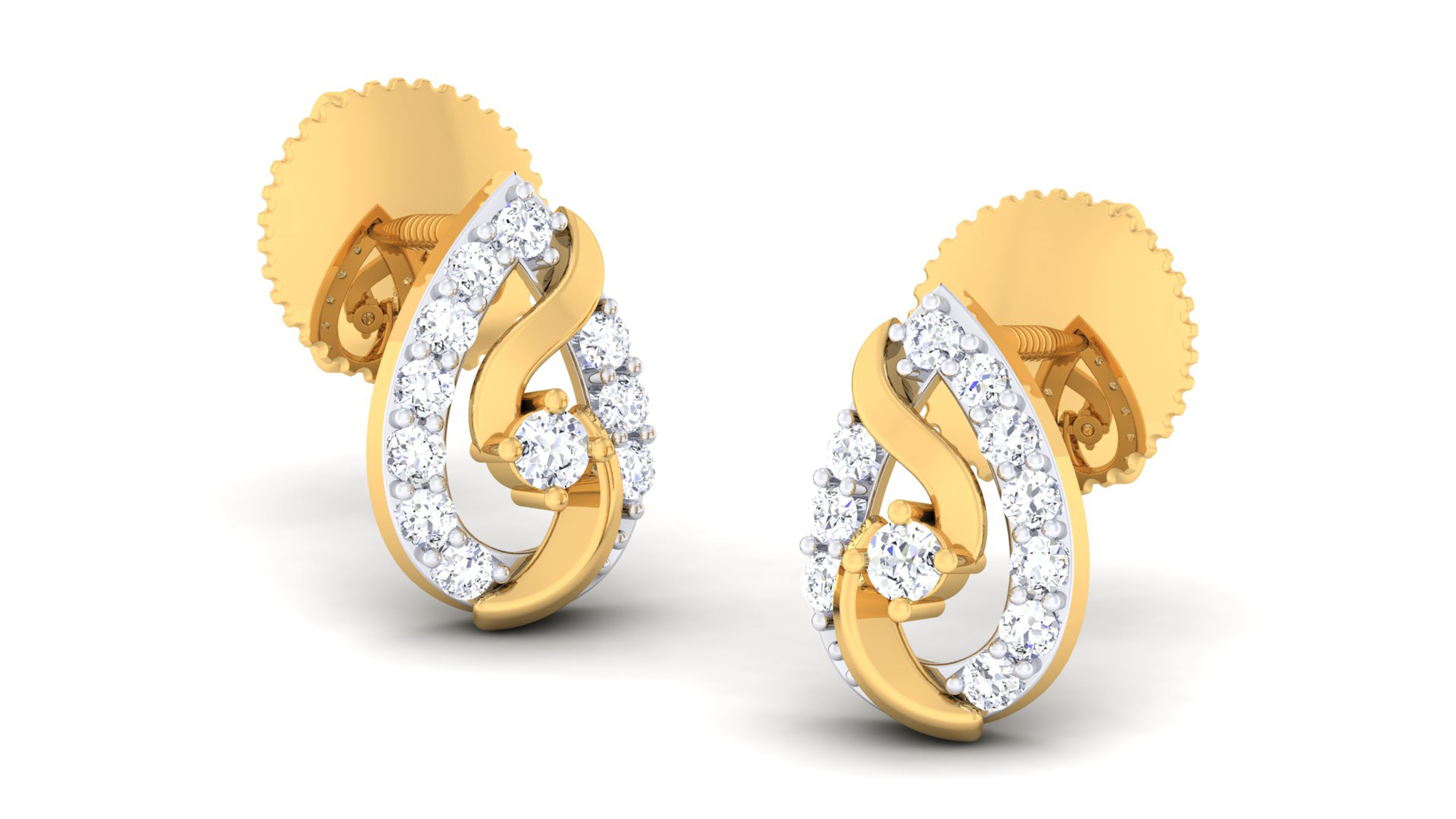 Women pendant-earrings set 3dm mgx render detail 3D print model 3D print model_4