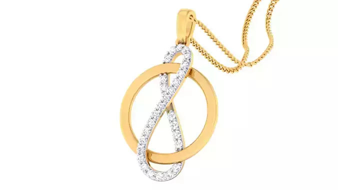 Women pendant-earrings set 3dm mgx render detail 3D print model