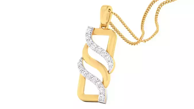 Women pendant-earrings set 3dm mgx render detail 3D print model