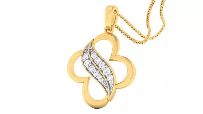 Women pendant-earrings set 3dm mgx render detail 3D print model