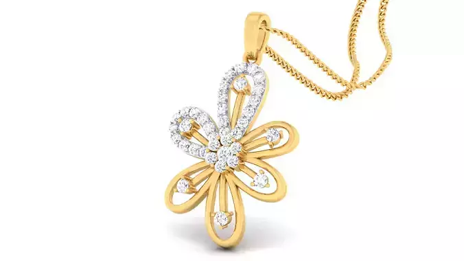 Women pendant-earrings set 3dm mgx render detail 3D print model