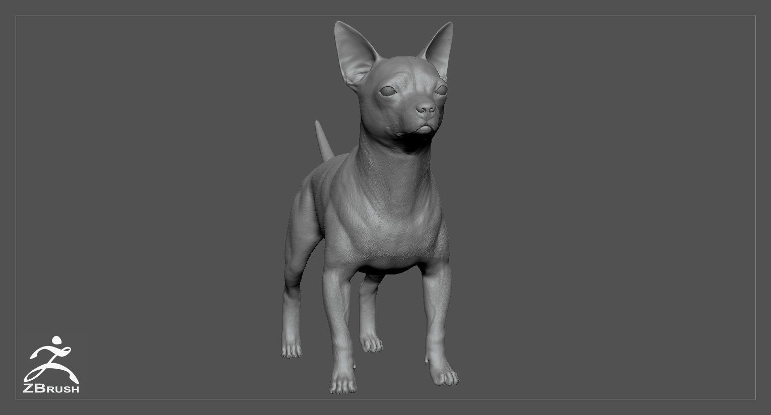 Chihuahua High-Poly 3D print model_2