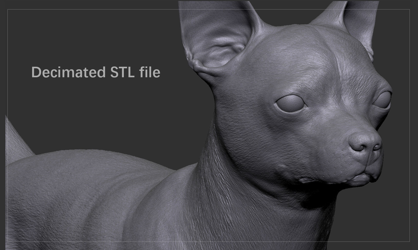 Chihuahua High-Poly 3D print model_7